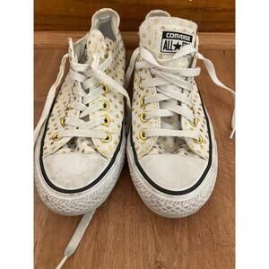 Converse Chuck Taylor All Star Metallic Dot Sneakers  Mens 5 Women’s Size 7 GUC